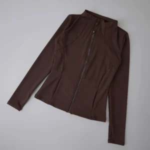 long sleeve cropped yoga jacket

