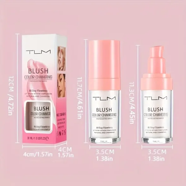 TLM Color Changing Foundation - SPF 15, Full Coverage, Color Correction & - Image 3
