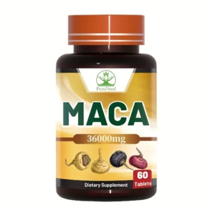 Organic Maca Root Powder Capsules 1000 mg With Ginseng Dietary Supplement