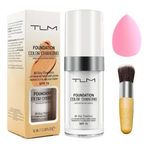 TLM Color Changing Foundation - SPF 15, Full Coverage, Color Correction &