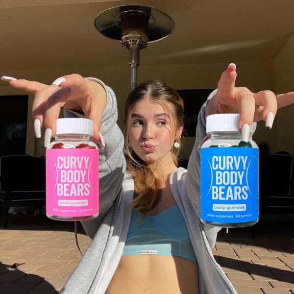 LOCRED Top Support Berry Gummies for Women, 60 Count Each Curvy Body Bears - Image 2