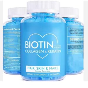 Vegan Apple Vinegar Vitamin C Collagen Biotin Gummies 5000 Dietary Supplement