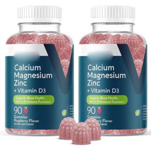 Calcium Magnesium Gummies with Vitamin D3 Supports Bone Health