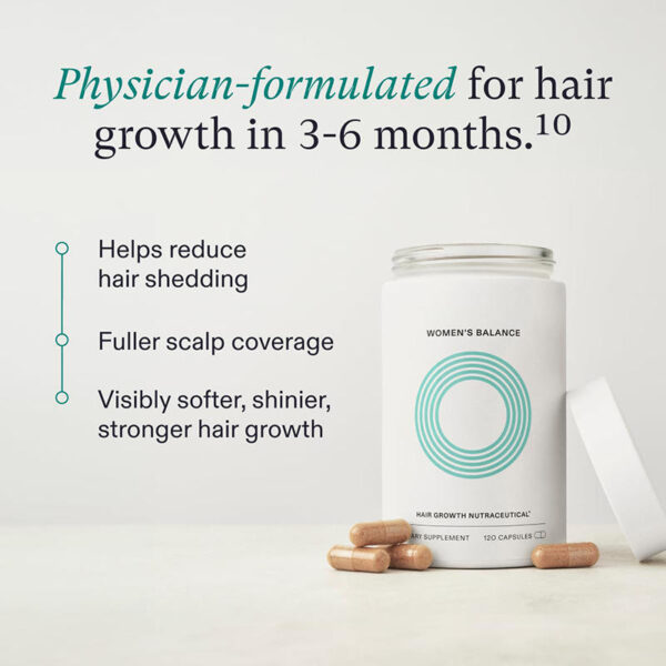Nutrafol Visibly Thicker & Stronger Hair Vitamin Capsules Vegan Enhanced - Image 4