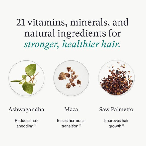 Nutrafol Visibly Thicker & Stronger Hair Vitamin Capsules Vegan Enhanced - Image 6
