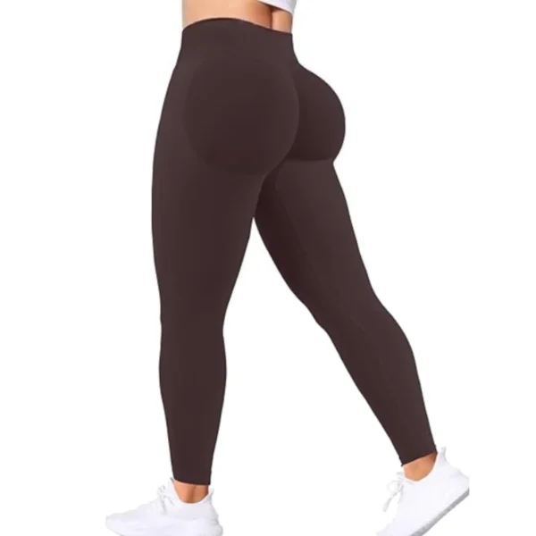 Impact DFYNE Seamless Women Solid Waist Yoga Pants Three-section Waist - Image 20