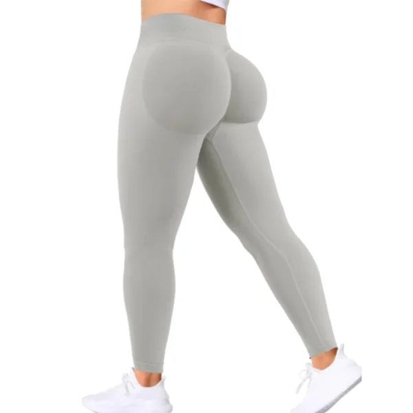 Impact DFYNE Seamless Women Solid Waist Yoga Pants Three-section Waist - Image 18