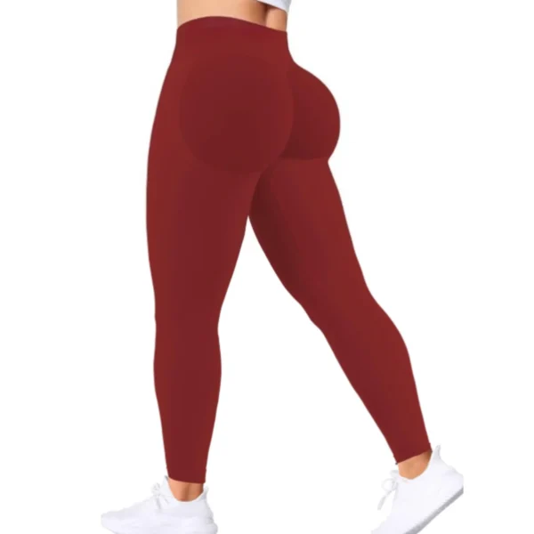 Impact DFYNE Seamless Women Solid Waist Yoga Pants Three-section Waist - Image 24