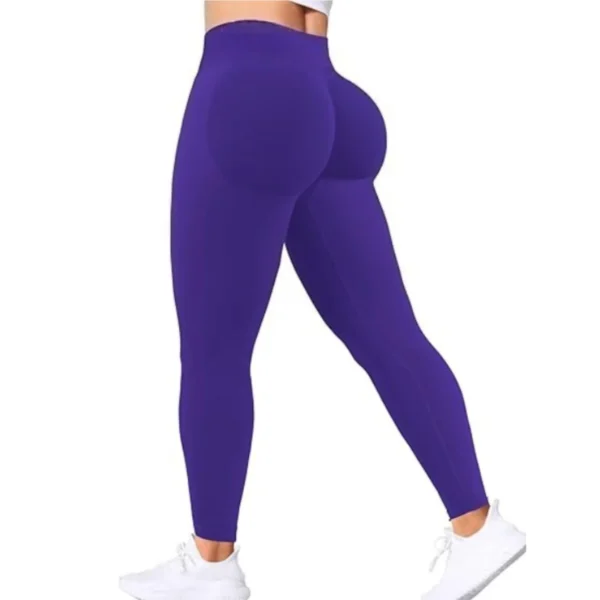 Impact DFYNE Seamless Women Solid Waist Yoga Pants Three-section Waist - Image 25