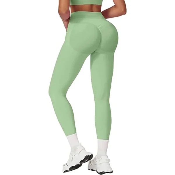Impact DFYNE Seamless Women Solid Waist Yoga Pants Three-section Waist - Image 27