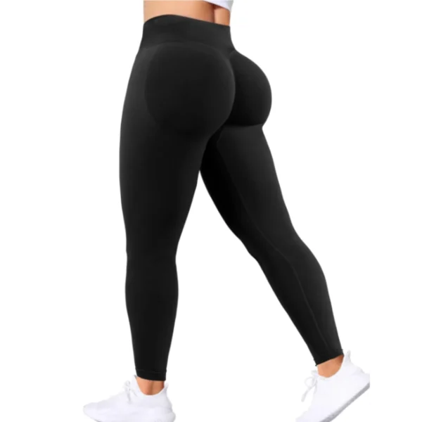 Impact DFYNE Seamless Women Solid Waist Yoga Pants Three-section Waist - Image 28