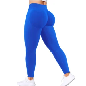 Impact DFYNE Seamless Women Solid Waist Yoga Pants Three-section Waist