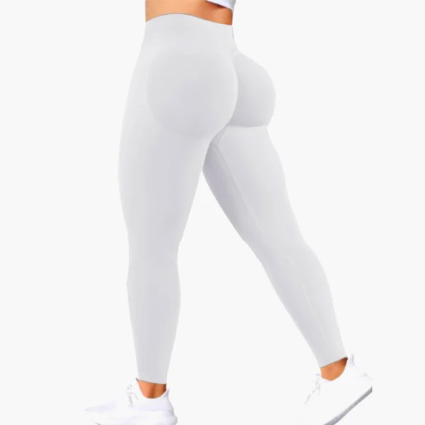 Impact DFYNE Seamless Women Solid Waist Yoga Pants Three-section Waist - Image 10