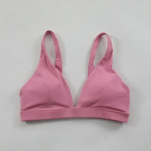 Dfyne Origin Minimal Sports Bra for Women Sexy Deep V-Neck Triangle Yoga Bra - Image 4