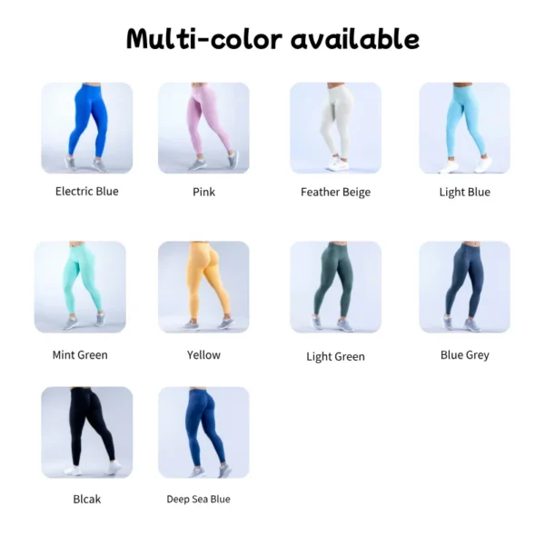 Women Impact Yoga Leggings Fitness Pants Butt Lifting Tights Tummy Control - Image 6