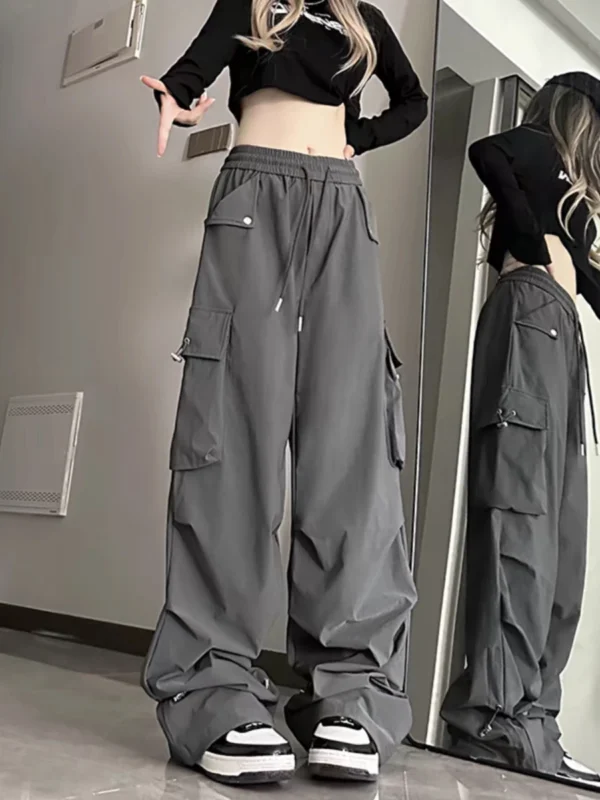 Pocket cargo pants women's spring summer Trousers - Image 5