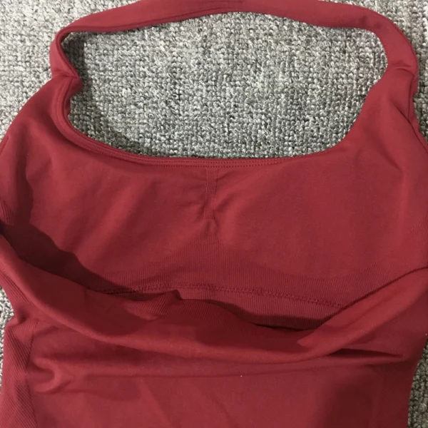 sports vest Impact Halter Top Seamless Yoga Backless Hanging Neck Sports Tank - Image 3