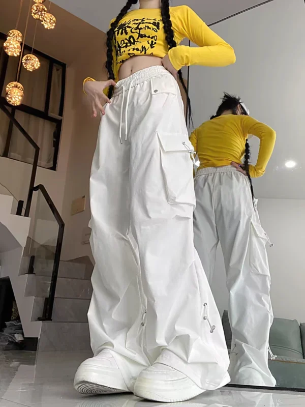 Pocket cargo pants women's spring summer Trousers - Image 3