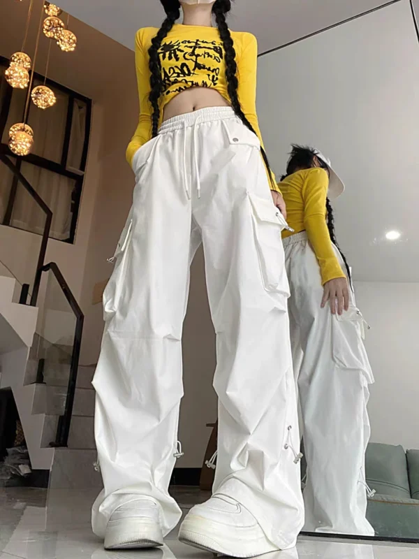 Pocket cargo pants women's spring summer Trousers - Image 2