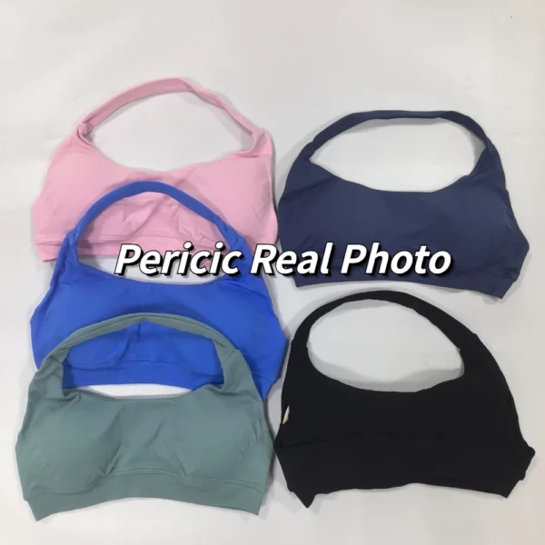 DFYNE 2 Pieces Seamless Impact Yoga Set Halter Sports Bra Tops Women High Waist - Image 5