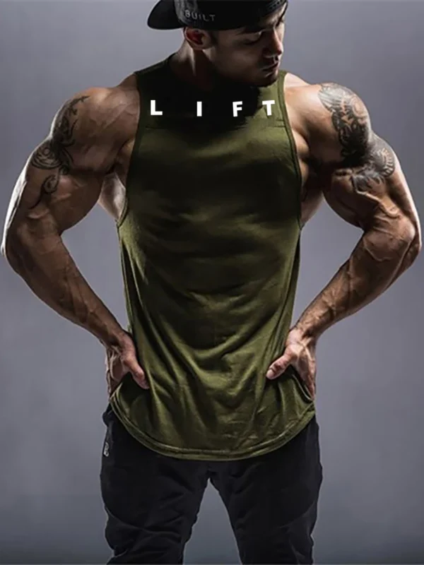 Men's GYM Lifting Fitness Tank Top Clothing - Image 3