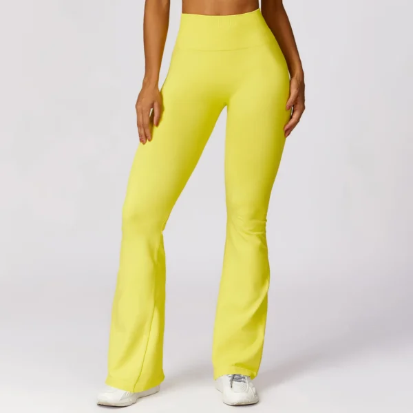Flare Leggings Seamless Yoga Pants Women High Waist Wide Leg Pants Women Gym - Image 6
