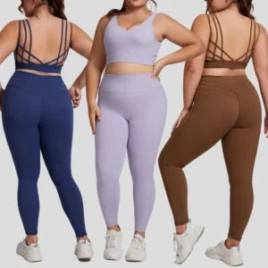 Plus Size High Stretch Yoga Leggings Women's Gym Workout Quick Dry Sports