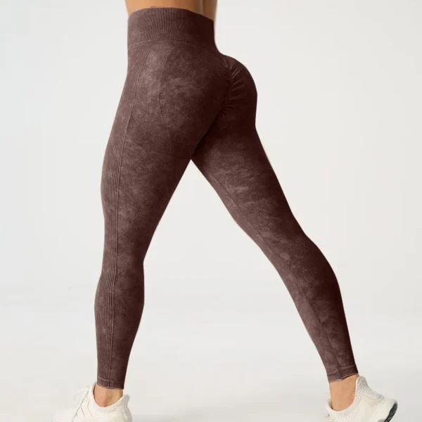 Women Seamless Sport Leggings Fitness Elastic Sports Running Gym Leggings Push Up - Image 3