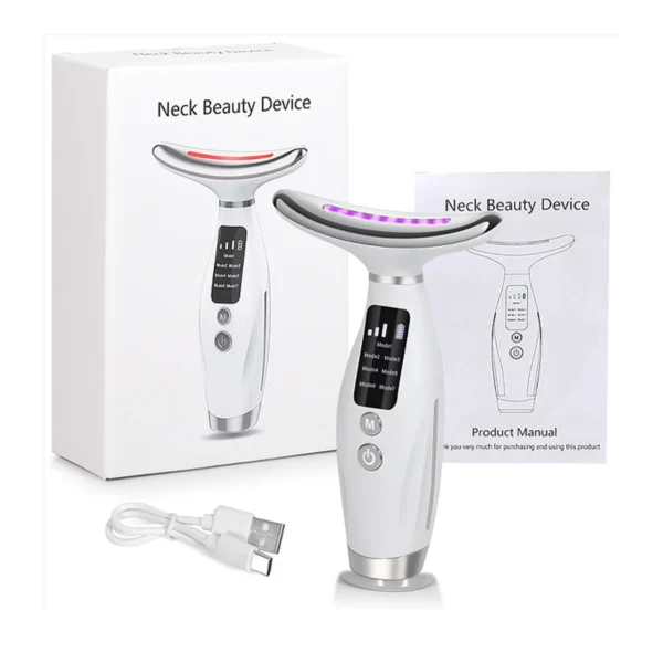 7 colour light neck instrument, face and neck whole body beauty treatment