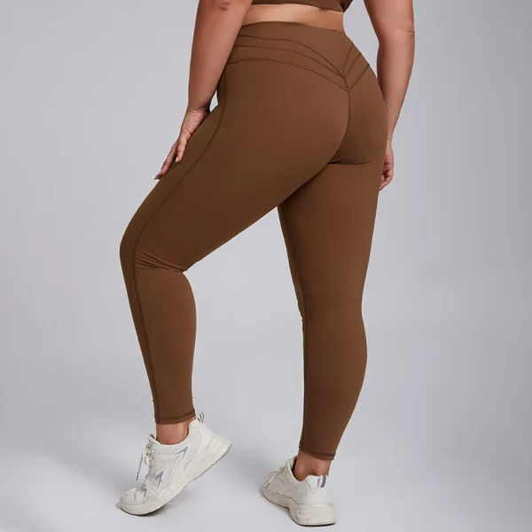 Plus Size High Stretch Yoga Leggings Women's Gym Workout Quick Dry Sports - Image 3