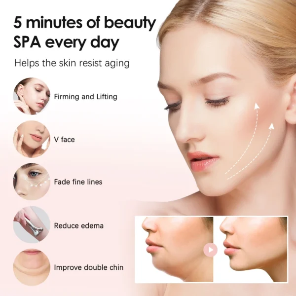 Electric Facial Slimming Rollor Facial Micro-current Beauty Instrument Face Lift - Image 4