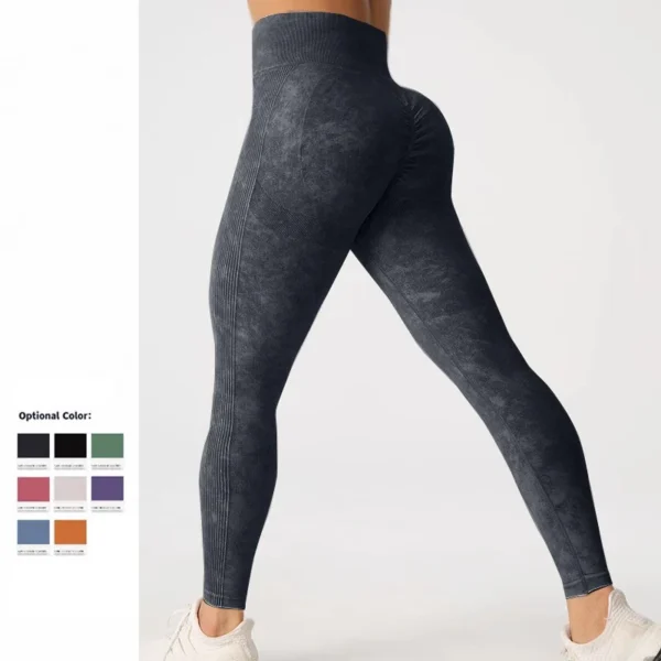 Women Seamless Sport Leggings Fitness Elastic Sports Running Gym Leggings Push Up - Image 6