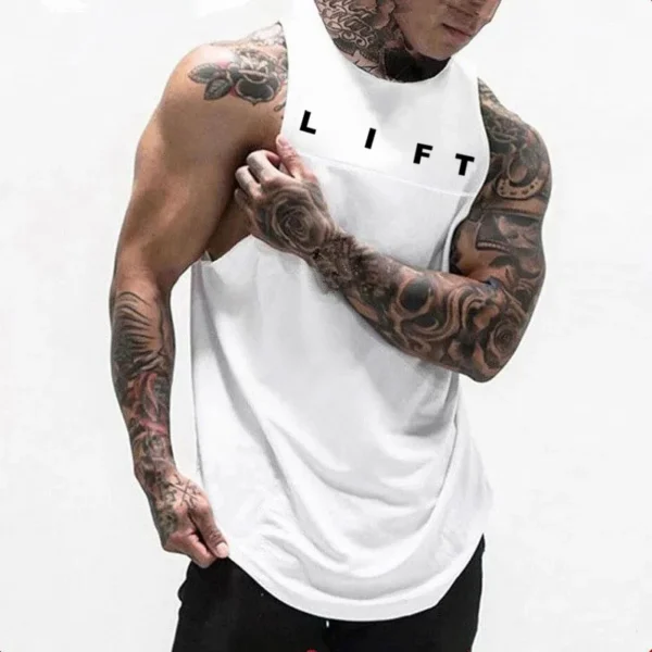 Men's GYM Lifting Fitness Tank Top Clothing - Image 2