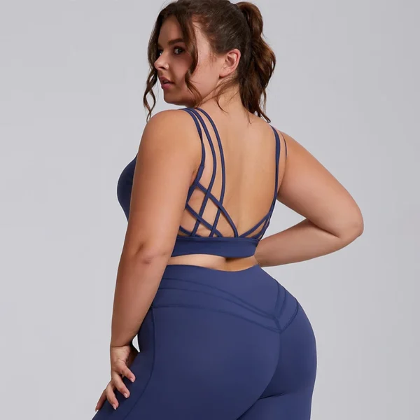 Plus Size High Stretch Yoga Leggings Women's Gym Workout Quick Dry Sports - Image 5