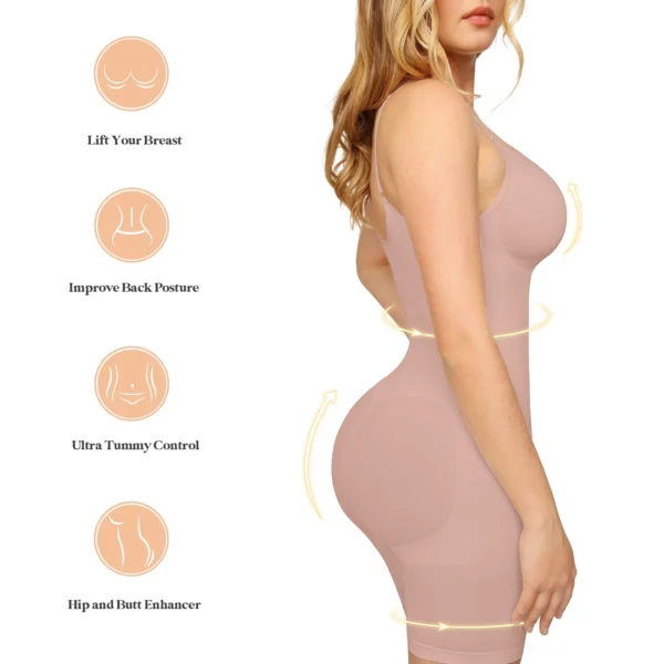 Colombianas Seamless Women Sculpting Bodysuit Push Up Butt Lifter Thigh - Image 3