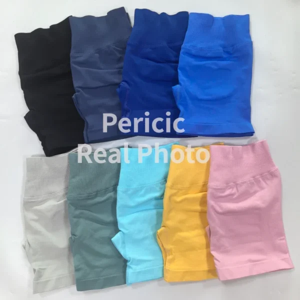 DFYNE 2PCS Impact Yoga Set Women Crop Top Short Sleeve+ Scrunch Sports - Image 6